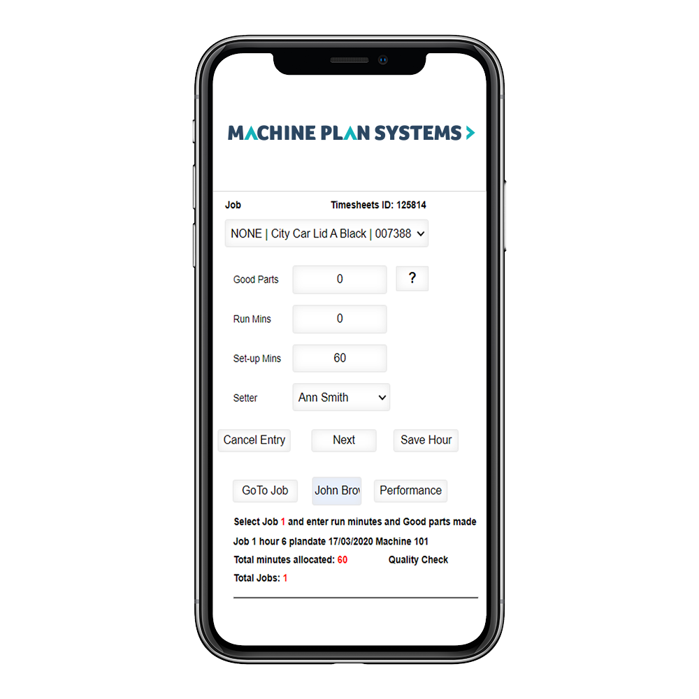 manufacturing planning software, phone with MMS